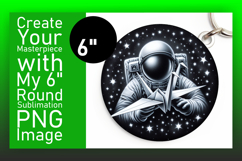 Elegant Circle Design for Sublimation , Astronaut Product Image 1