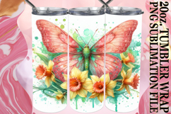 Enchanted vibes 20oz tumbler wrap, Butterfly Product Image 1