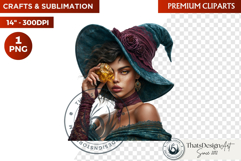 Autumn Witchcraft Clipart - Amber Spells witch PNG Product Image 1