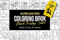 Helping Each Other Coloring Book | Black Friday Deal Product Image 1