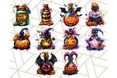 Bright Halloween Potion Bottle PNG Clipart, Holiday Elements Product Image 2