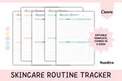 Skincare Routine Tracker Editable Template 2 Product Image 1