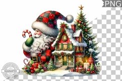 Christmas Santa Sublimation - Clipart PNG Design Product Image 1