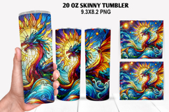 Skinny Tumbler 20oz Wrap Design, Summer Tumble PNG Design Product Image 1