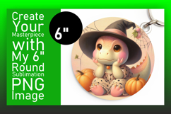 Colorful Circle Design Car Coaster , Halloween Dino Product Image 1