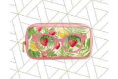 Strawberry Red Lemon Yellow Summer Clipart PNG, Summer Icons Product Image 2