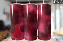 Burgundy Alcohol Ink Tumbler Wrap - High Quality 300 Dpi Product Image 1