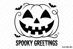 Spooky Greetings Svg | Halloween Svg | Svg Cut Files Product Image 1