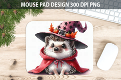 Watercolor Hedgehog Mouse Pad Sublimation - Animal PNG Product Image 1