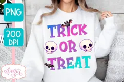 Trick or treat PNG for sublimation | Cute Halloween shirt Product Image 5
