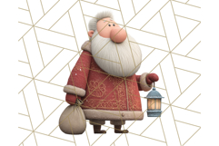 Santa Claus Clipart, North Pole Holiday PNG Graphics Product Image 2