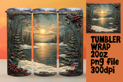 VIBRANT 20oz Tumbler Wrap for Sublimation , Christmas Product Image 1