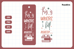Bookmark Saying SVG | Funny Book Lovers - Asleep Product Image 3