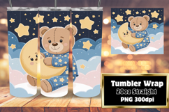 GLAMOROUS 20oz Tumbler Design for Personal Use , Cute Bear Product Image 1