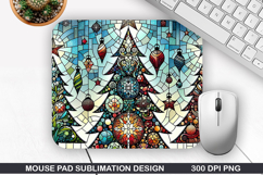 Christmas Tree Mouse Pad Sublimation,Christmas Mouse Pad PNG Product Image 1