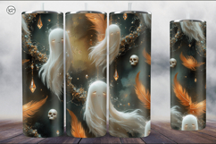 4 Halloween Tumbler Wrap Sublimations, 20 oz Product Image 5