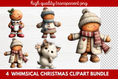 Whimsical Christmas Clipart | Cute Festive Holiday PNG Product Image 1