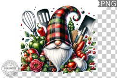 Christmas kitchen Gnome Sublimation - Clipart PNG Design Product Image 1