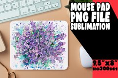 Sublimation Mouse Pad Design Bright Flowers PNG Product Image 1