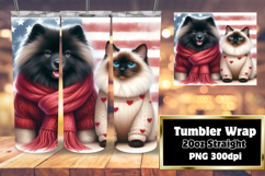 20oz Tumbler Template for Gifts , Dog and cat Product Image 1