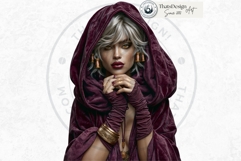 Autumn Witchcraft Clipart - Amber Spells witch PNG set Product Image 5