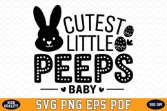Cutest Little Peeps Baby SVG Design | SVG Cut files Product Image 1