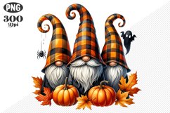 Halloween Gnomes Sublimation - Clipart PNG Design Product Image 1