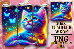 HAPPY ADVENTURES 20oz TUMBLER WRAP, Cat Product Image 1