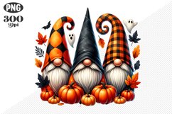 Halloween Gnomes Sublimation - Clipart PNG Design Product Image 1