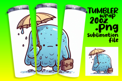 EYE-CATCHING 20oz Tumbler Template , Monster Product Image 1