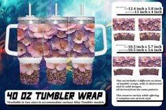 Dazzling Leopard Petal Sublimation 40oz Product Image 1