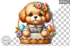 Easter Dog Sublimation - Easter Clipart PNG Design Product Image 1