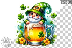 St. Patrick&#039;s day Gnome - Clipart Sublimation PNG Product Image 1