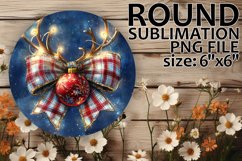 Sweet Coaster Designs for Cars PNG, Holiday Bow Product Image 1