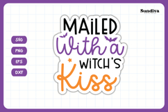 Halloween Small Business Packaging Sticker | Witch&#039;s Kiss Product Image 3