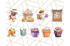 Halloween Neighborhood Clipart PNG for Trick or Treat Product Image 6