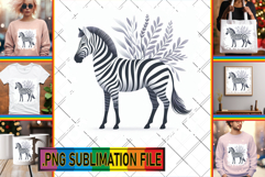 Elegant TOTE BAG Art Magic PNG, Flower Animals Product Image 1