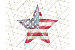 Patriotic Star Clipart PNG, Stars 4th of July PNG Graphic Product Image 2