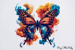 Smoke Butterflies Clipart PNG Product Image 1