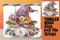 Charming Watercolor Gnome 20oz Tumbler Artwork Product Image 1