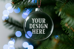 Acrylic Christmas Ornament Mockup , christmas ornament mocku Product Image 1
