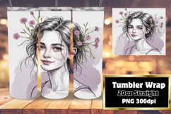 FLAWLESS 20oz Tumbler Graphic , Beauty Woman Product Image 1