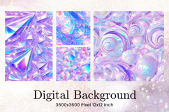 Pearl Hologram Background Texture Ombre Digital Paper_78 Product Image 1