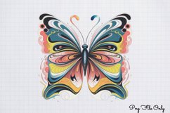 Smoke Butterflies Clipart PNG Product Image 1