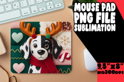 Bright Desk Pad Sublimation Design, Holiday Pets Product Image 1