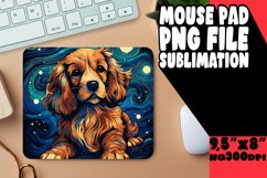 Dog Painting Mouse Pad - Vibrant PNG Design Product Image 1