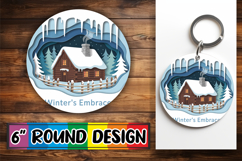 Unique Round Designs for Gifts PNG, Winter Product Image 1