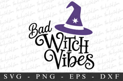 4 Halloween Bad Witch Vibes PNG | Spooky Season Png Product Image 1
