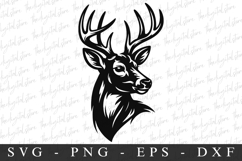 Christmas Deer Svg | Christmas svg | Svg cut file Product Image 1