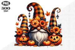 Halloween Gnomes Sublimation - Clipart PNG Design Product Image 1